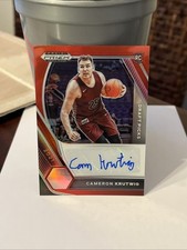 Cameron Krutwig 2021 Panini Prizm Draft Picks Rookie Auto /199