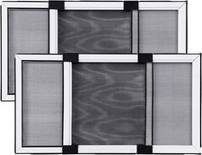 Expandable Window Screen 10.35H x 10.12-17.24W White Frame 2 Pack