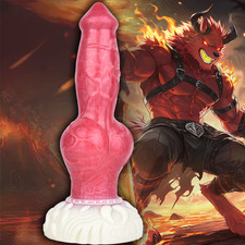 Fantasy Dildo9.6 Inch Realistic Monster Knots Silicon Dong Suction Cup Women Toy