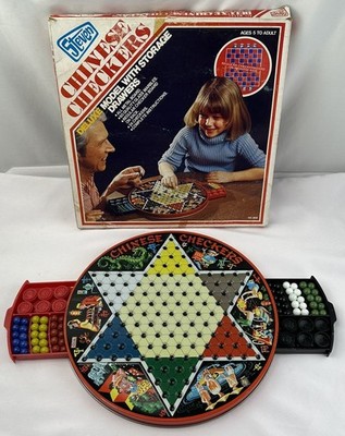 2 in 1 Chinese Checkers and Checkers by Steven Complete in Great Cond FREE SHIP
