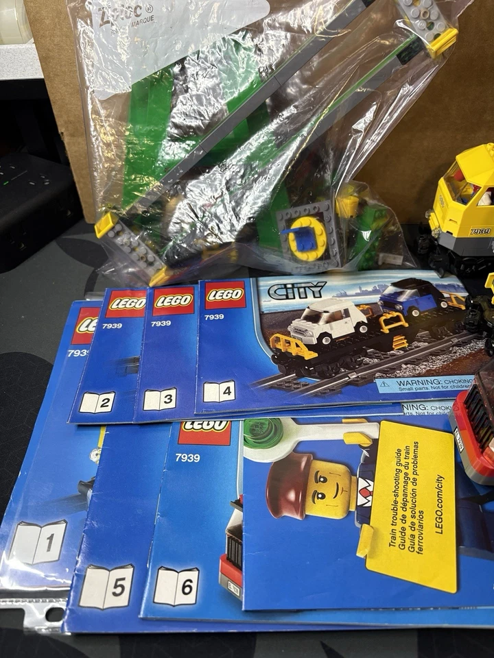 LEGO 7939 City: Tren de Carga Tren 100% Completo con Minifiguras y Manuales SIN VÍAS Foto 2 de 4