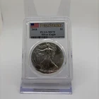 2018 American Silver Eagle $1 - PCGS MS70 - FirstStrike Flag Label - Collectors!
