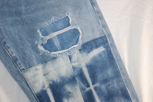 Levi's Made & Crafted Men's 30 X 27 Distressed Patchwork Sample Jeans - Picture 4 of 10