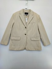 Banana Republic Women's Cream Blazer Oversized Coat Size S US