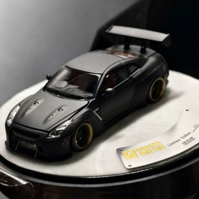 PGM 1/64 Nissan GTR R35 Matte Black Deluxe