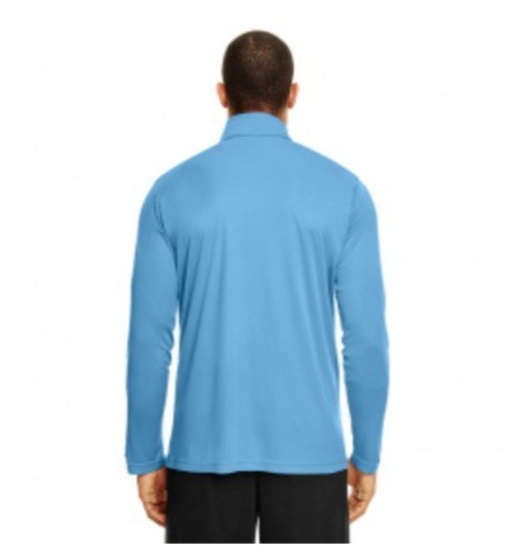 Team 365 Mens Quarter Zip UV Protect Performance Shirt TT31 Light Blue XL NEW - Bild 5 von 10