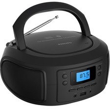 CD Player Portable with Bluetooth, Crystal Clear Sound Top Loading CD Boombox...