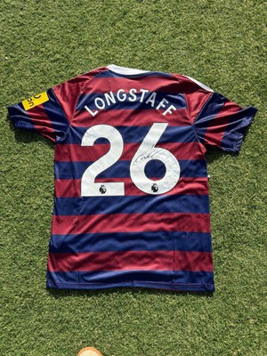 Sean Longstaff signed Newcastle United Trikot Carabao Pokalsieger 2025 Autogramm