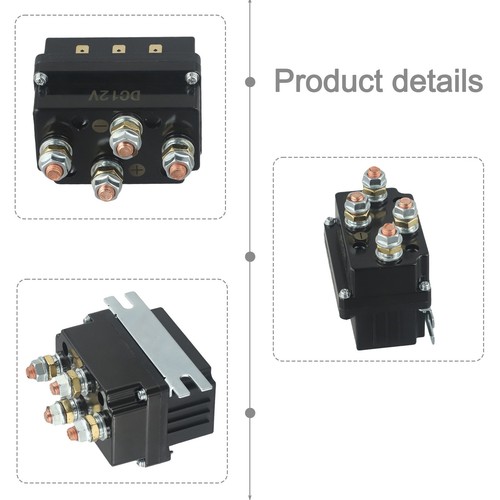 12V 500A Heavy Duty Winch Relay Solenoid Compatible with Popular Brands - Picture 3 of 12