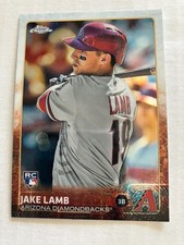JAKE LAMB 2015 TOPPS CHROME ROOKIE CARD DIAMONDBACKS. rookie card picture