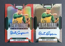 2025 Panini Prizm Bert Campaneris Sensational Signatures Auto /99 Red + Base Aut
