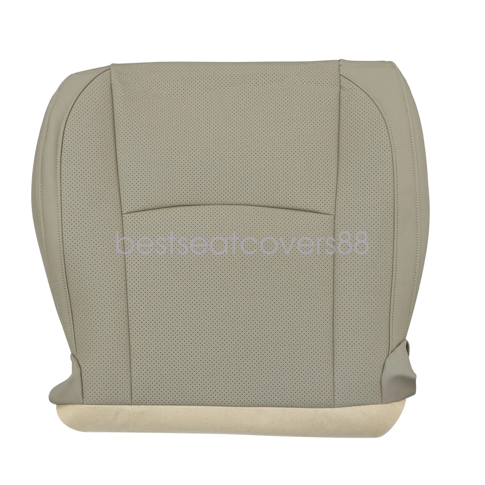 Driver & Passenger Bottom Leather Seat Cover Tan Perf For 2003-2009 Lexus RX330 - Image 4 of 4