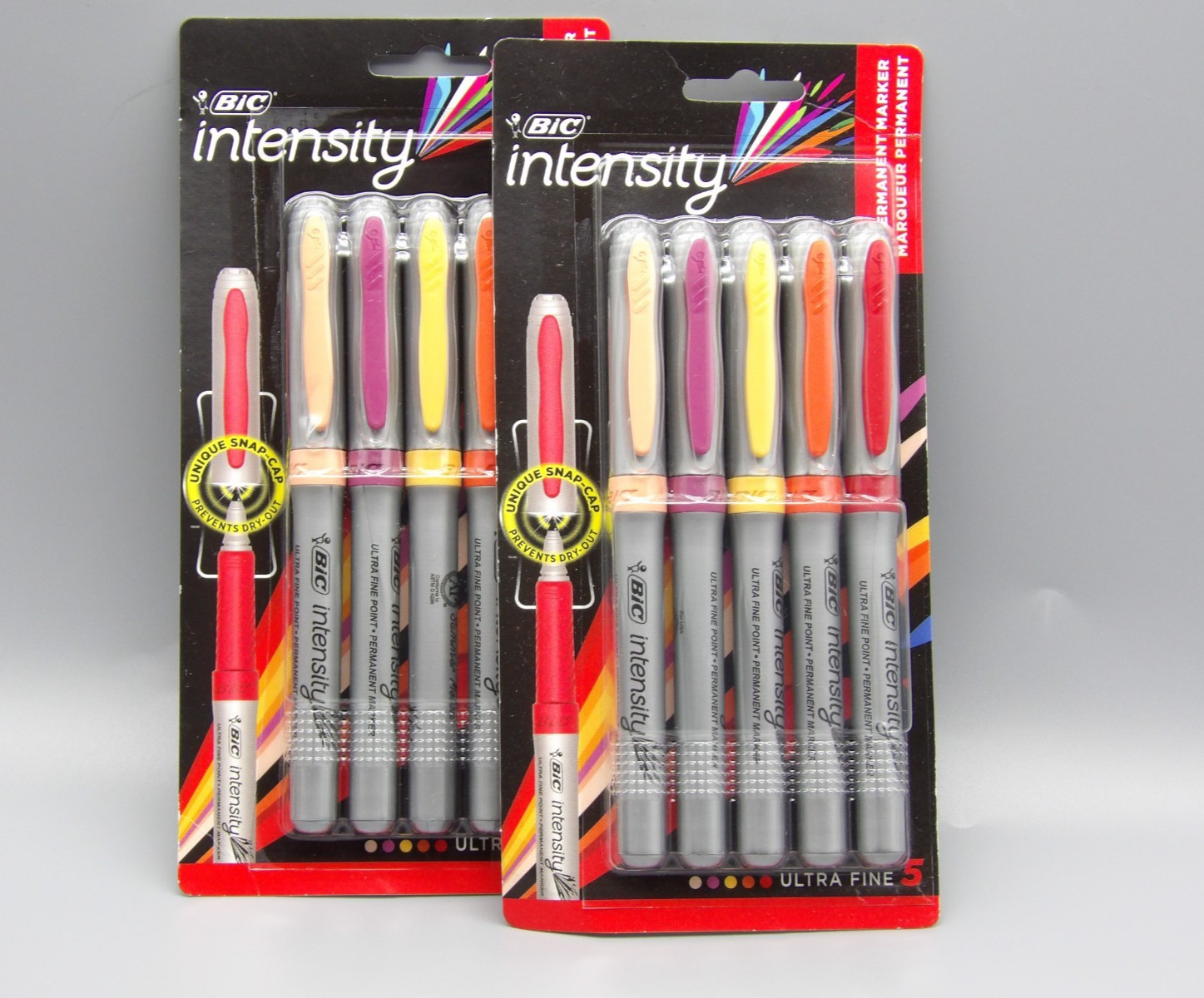 2~ Bic Intensity Ultra Fine Permanent Marker Assorted Colors