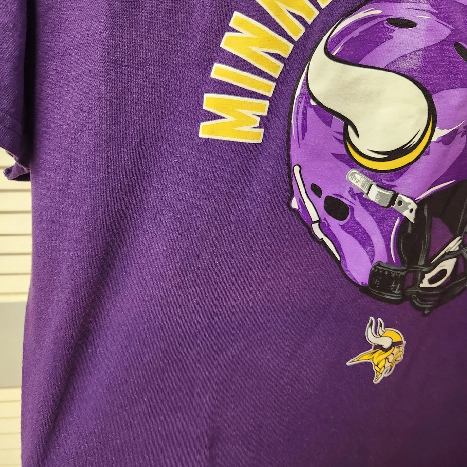 Minnesota Vikings Size Large Purple T-Shirt NFL *Read Description  - Image 3 of 4