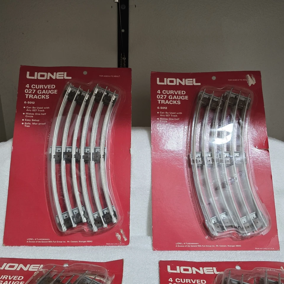 Lionel O27 Gauge 4 Curved Tracks #6-5012 Lot Of 4 Packs - Image 3 of 4