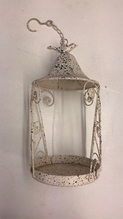 Rustic Hanging Candle Light Bird Feeder Garden and Home Ornament CG B13