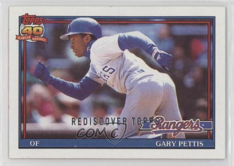 2017 Topps Rediscover Topps Buybacks Silver Gary Pettis #1991-314 0b5