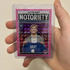 2025 Panini Mosaic -Notoriety Jaxson Dart #11 Mosaic Pink Fluorescent Prizm (RC)