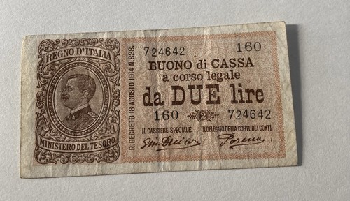 Banconota Italia 2 Lire Prefisso 724642160 (550)