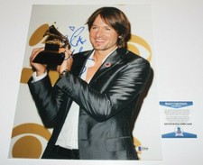 COUNTRY MUSIC SINGER KEITH URBAN SIGNED 11x14 PHOTO BECKETT COA RIPCORD FUSE