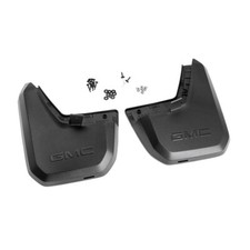 2023-2026 GMC Canyon Rear Molded Splash Guards 84944135 Black w/ Logo OEM GM