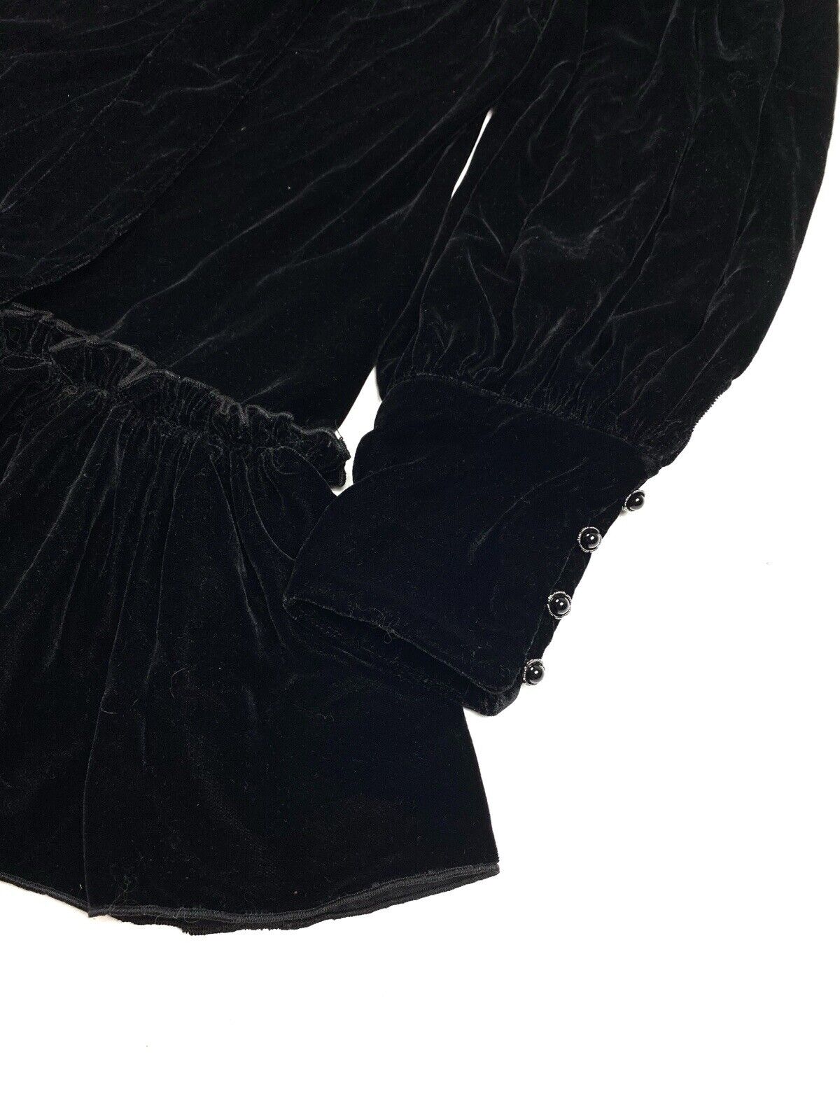 The Vampire's Wife X H&M Size S Black Velvet Bow … - image 4