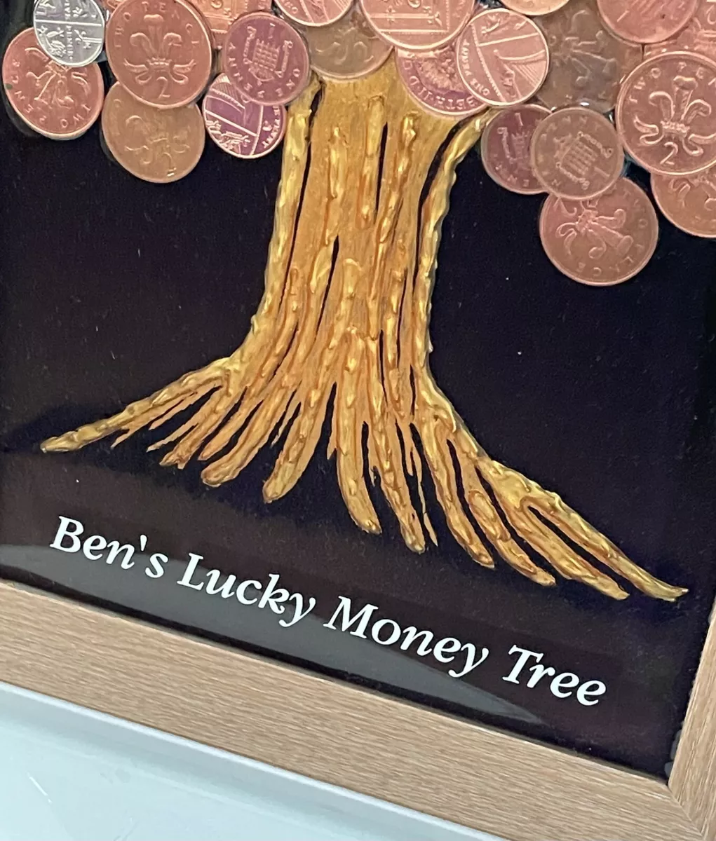 Wall Art Money Tree Personalised Frame Real Coins Handcrafted