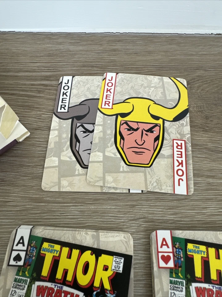 Loki God Of Mischief 52 Card Playing Deck Cards Official Poker Marvel Retro - Image 4 of 4