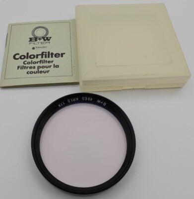 B+W 49ES KR 1.5 1,1x Filter Skylight Korrektur Skyfilter Colorfilter Z.T. Gut