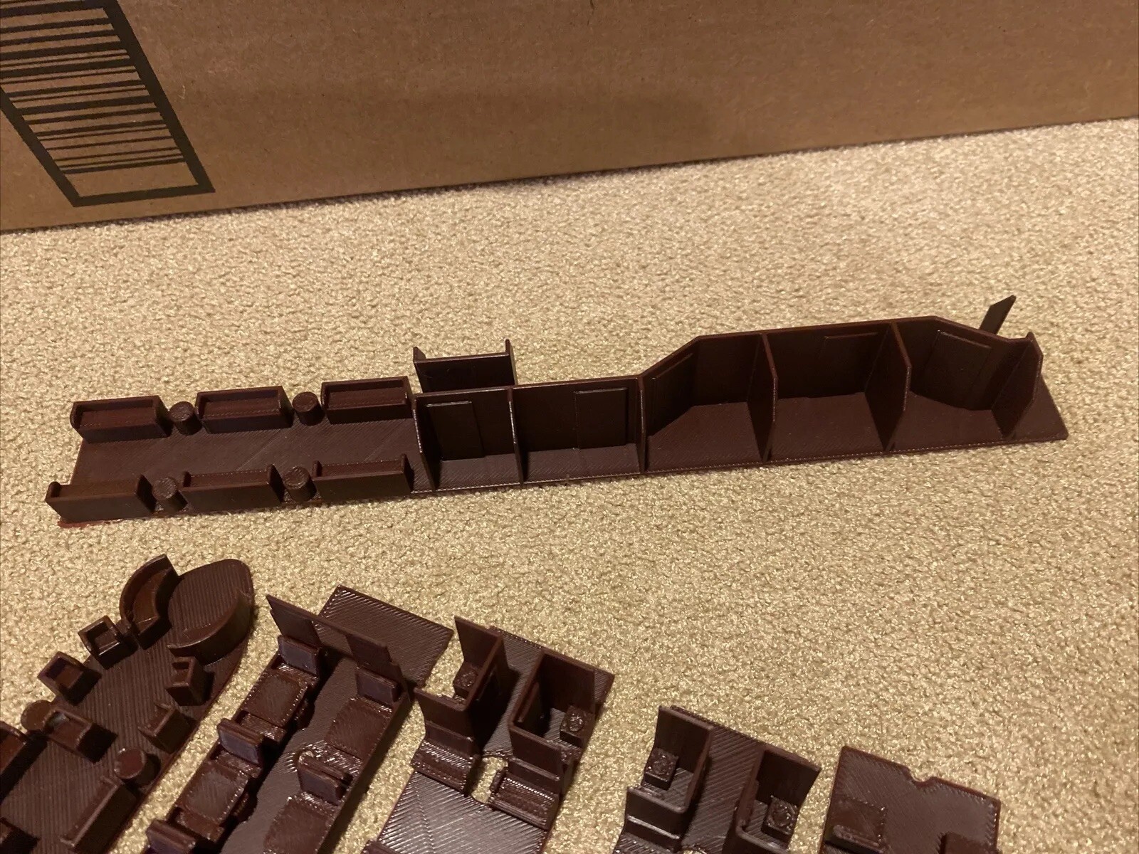 HO Model Train Passenger Cars Interior Set / Lot Brown eBay