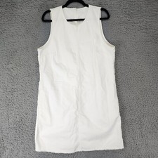 J. Crew Dress Womens 8 Cream Denim Sleeveless 100% Cotton *Read*