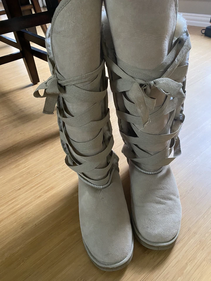 Love From Australia Nomad Shearling Knee High Boots Sheepskin Size 7 or 8 - Image 4 of 4