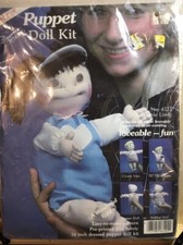 1984 Suzanne McNeill Loveable Lindy Puppet DOLL KIT NOS SEALED Cloth New In Pack