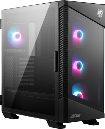 MSI MPG VELOX 100R Mid Tower Gaming Computer Case 'Black, 4x 120mm ARGB Fans,... - Afbeelding 5 van 6