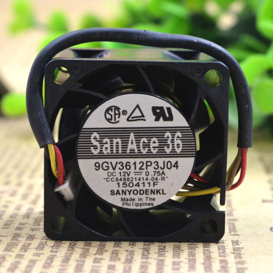 SANYO 9GV3612P3J04 Chassis Violent Industrial Cooling Fan 3.6CM 3628 12V 0.75A - Image 2 of 4