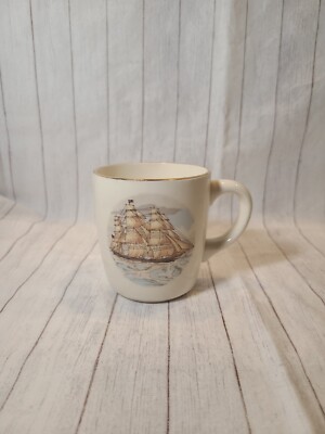 Vintage Kaffeebecher Frederick Studios USA Schiff Scooner Segeln