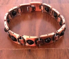 Hematite Stones Copper Magnetic Link Bracelet - Arthritis Pain Relieve Bracelet