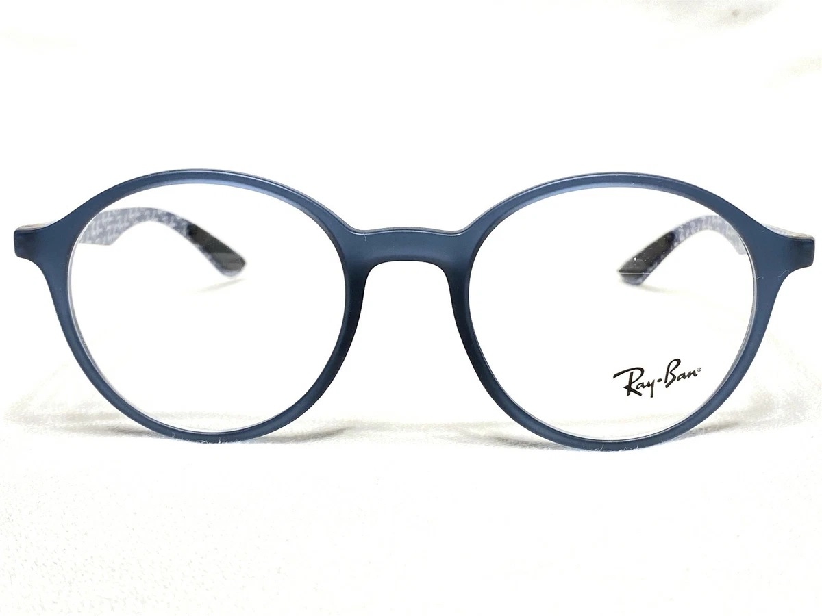 NEW Ray Ban RB8904 5262 Mens Blue Black Carbon Fiber Eyeglasses Frames 50 20