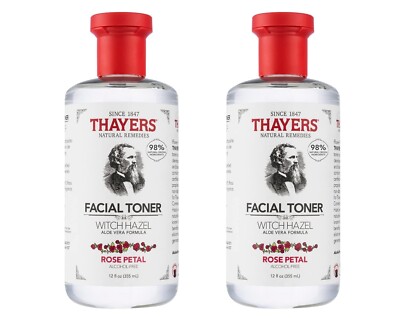 Thayers Witch Hazel Rose Petal Facial Toner - 12fl. oz. (Pack of 2)