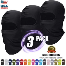 3 x Balaclava Face Mask Neck Gaiter Breathable Face Cover UV Sun Protection Hood
