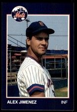 1988 Grand Slam Baseball Card Alex Jimenez A Columbia Mets #15