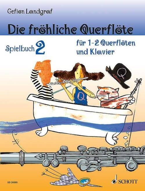 Thumbnail - Die Fröhliche Querflöte | Spielbuch 2. 1-2 Flöten Und Klavier. |