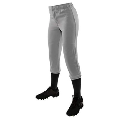 Champro Girl's Low Rise Softball Pants - Grey - Large New With Tags