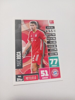Match attax Karte Marc Roca FC Bayern München NEU 