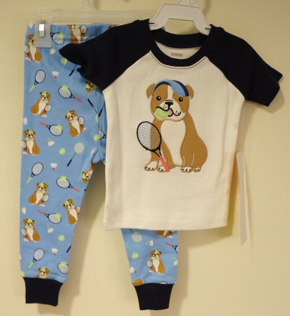 NWT Gymboree Applique Puppy With Tennis Raquet Pajamas Boy's Size 5/5T