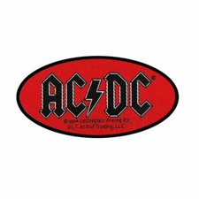 AC/DC - OVAL LOGO - WOVEN PATCH - BRAND NEW - MUSIC BAND 1901