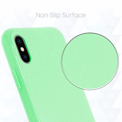 Fit iPhone Xs Max Case XS X 7 8 Plus Case Cover Texture Jelly Shockproof - Picture 49 of 55