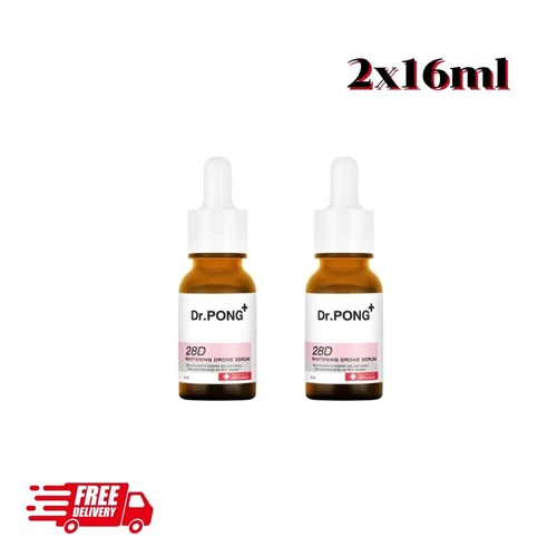 Dr.Pong 28D Whitening Drone Serum Reduce Dark Spots Niacinamide 2x16ml