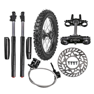 Front Forks Triple 17'' Wheel 70/100-17 Tire For Pit Bike Apollo 140cc 110 150cc
