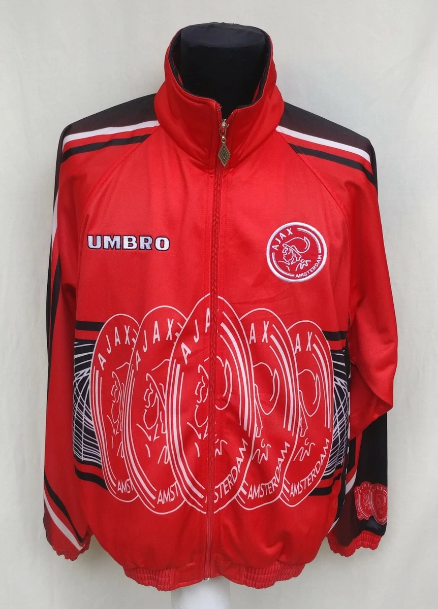 Comorama Peru Historicus NWOT Vintage 1997/1998 Ajax Amsterdam Umbro Track Top Jacket Football Red  Size M | eBay